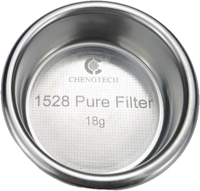 Chengtech Espresso Accessories, 18g Pure Precision Espresso Basket – 1528 Micro-Screen Holes, 0.16mm Full-Perforated Bottom, Ultra-Clean Filtration for Sweet & Balanced Espresso - Image 1